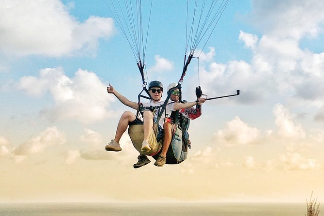 Paragliding Bali Nusa Dua cliff with Free Photo/Videos - Reaching Panda Paragliding in Kutuh
