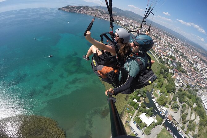 Paragliding First Class Above Ohrid - A calm glide or optional acrobatics