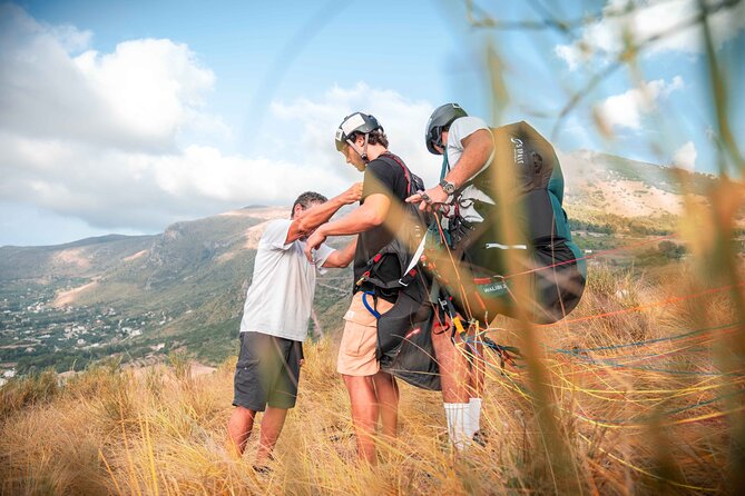 Paragliding flight in Palermo - San Vito Lo Capo from the air