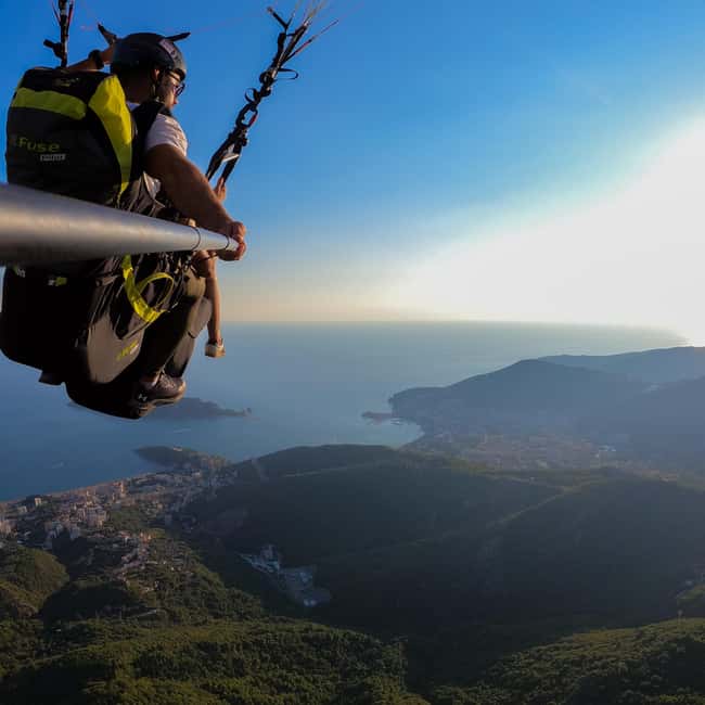 Paragliding in Budva with Certified Pilot (All-Inclusive) - The safety briefing before takeoff