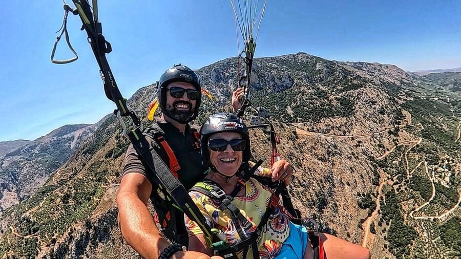 Paragliding in Chania - Barypetro, the coast, and Falassarna from above