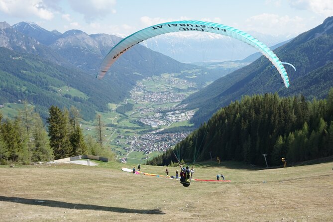 Paragliding in the morning - The briefing, harness, and first few steps