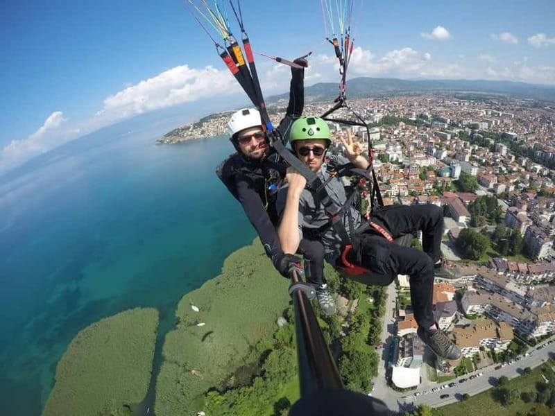 Paragliding Lake Ohrid - The 10 to 20 minute flight over Lake Ohrid