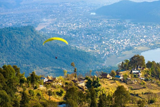 Paragliding Pokhara Nepal - Landing back around Lakeside