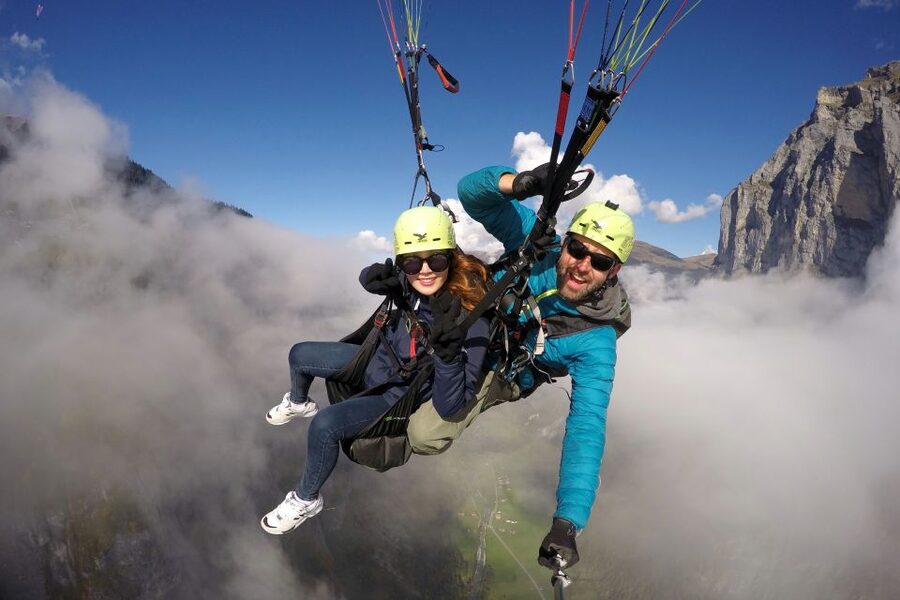 Paragliding Tandem Flight in Interlaken - Who will enjoy this flight most?