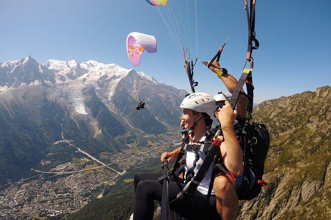 Paragliding Tandem Flight over the Alps in Chamonix - Taking the Brévent cable car to the launch point