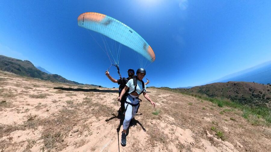 Paragliding Tandem Taormina + Video/Foto e GoPro + Acrobazia - Starting at Via Francesco Durante, 3