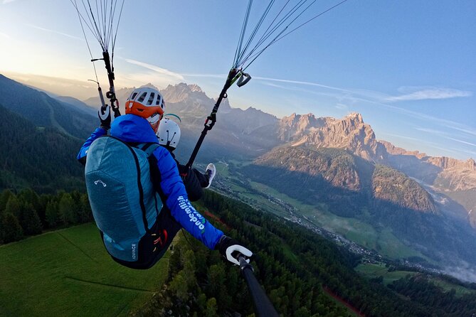 Private Paragliding Tandem flight Dolomites Alps Kronplatz - Taking Off Above the South Tyrol Dolomites