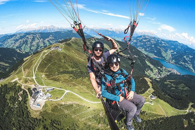 Private tandem flight Classic from the Schmittenhöhe in Zell am See - The Classic flight: 15 to 30 minutes above Zell am See