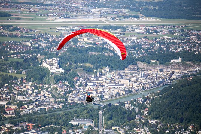 Private Tandem Paragliding Salzburg Mt Gaisberg - The route from Gaisberg to the landing site