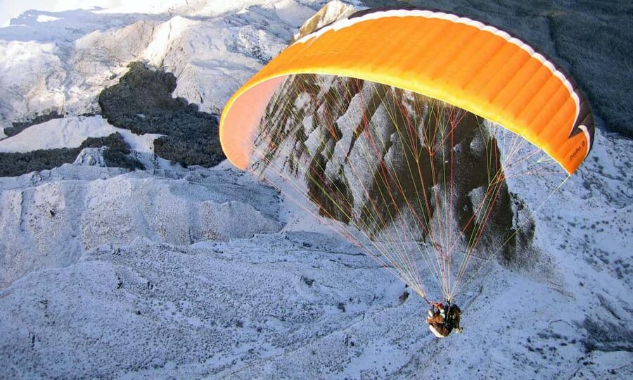 Queenstown: Tandem Paraglide - Winter - Coronet Peak 5400ft - From the Skytrek Desk to the Ski Field