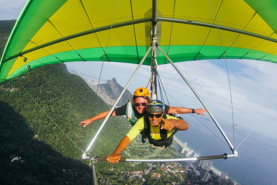Rio de Janeiro: Hang Gliding Tandem Flight - The takeoff and 7 to 15 minutes in the air