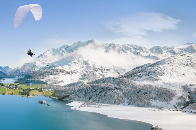 St. Moritz Paragliding Flight Experience - Preparing the harness and learning the takeoff