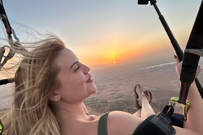 Sunset Paragliding in Agafay – Tandem Flight from Marrakech” - GoPro photos and videos are part of the value