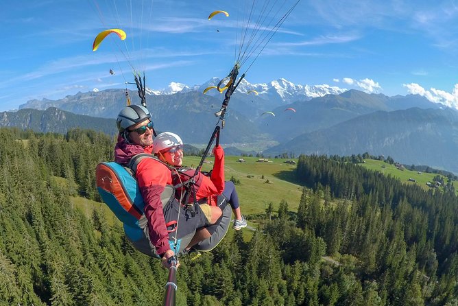 Tandem Paragliding Experience from Interlaken - Meeting the team in central Interlaken