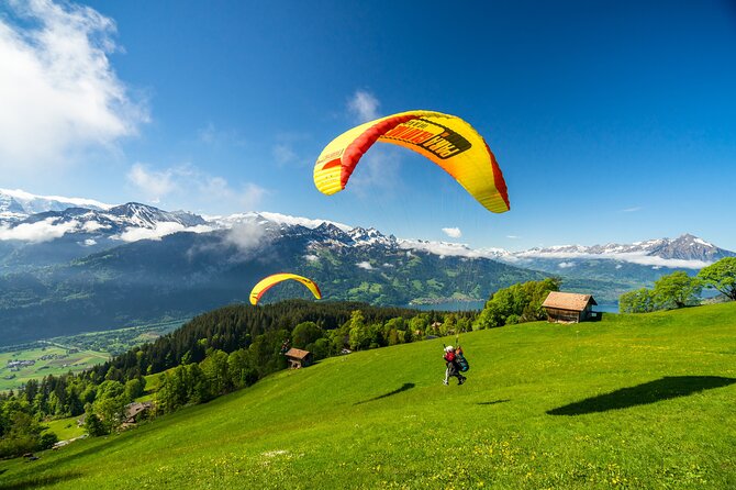 Tandem Paragliding Experience from Interlaken - Landing in the heart of Interlaken
