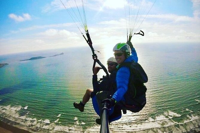 Tandem Paragliding Experience in the Brecon Beacons - Walking to the launch hill