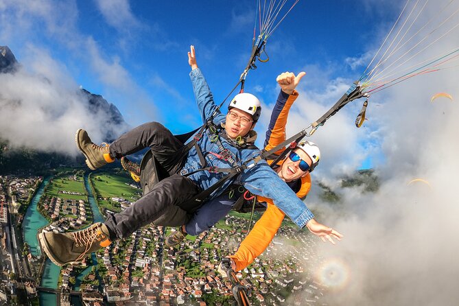 Tandem Paragliding Experience with Transport from Interlaken - A quiet ride with an optional roller-coaster finish