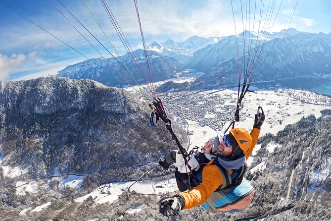 Tandem Paragliding Experience with Transport from Interlaken - The safety briefing keeps the first jump manageable