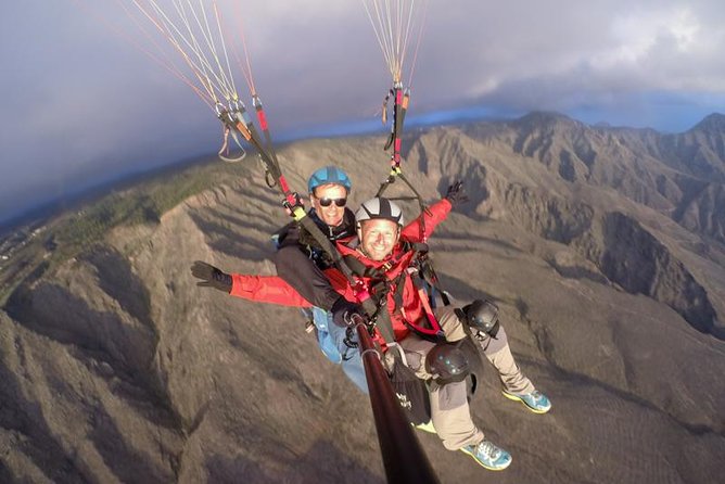 Tandem Paragliding Flight in South Tenerife - From Costa Adeje to the launch site