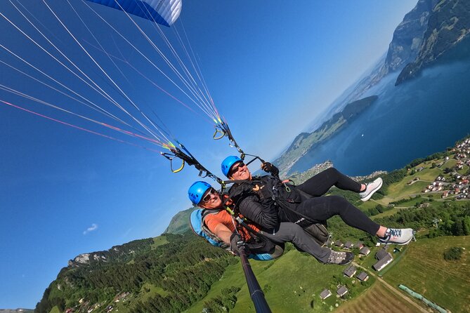 Tandem Paragliding Flight in the Lucerne Region - Meeting points, trains, and the return trip