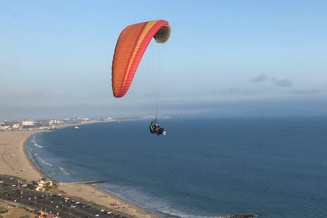Tandem Paragliding flight with instructor in Malibu - What to do after landing