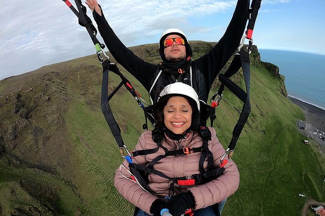 Tandem Paragliding Flights from Vik - Reynisfjara, Reynisdrangar, and the Vík coast