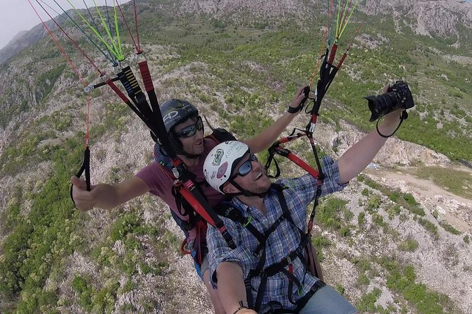 Tandem paragliding in Budva /All-inclusive - What the $148.44 price includes