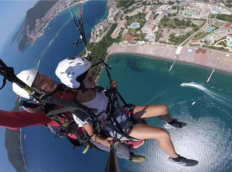 Tandem Paragliding in Budva with Expert Pilots/All-inclusive - From hotel meeting point to Brajići takeoff