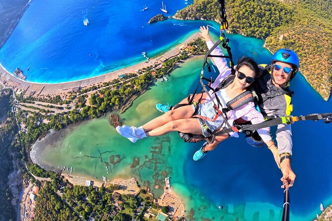 Tandem Paragliding in Fethiye and Oludeniz - The take-off: a short run, then open air