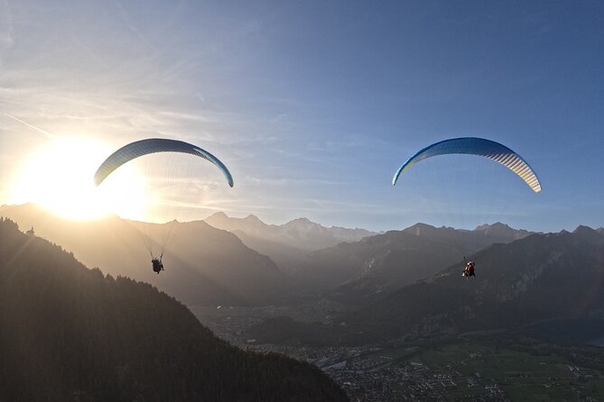 Tandem Paragliding in Interlaken - Taking off above Interlaken in Beatenberg