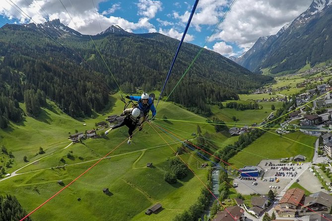 Tandem Paragliding Tirol, Austria - The takeoff: a short run into open air