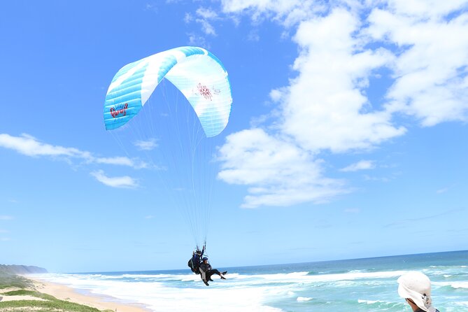 Tandem Paragliding Wilderness South Africa - The launch is quick, then the view opens up