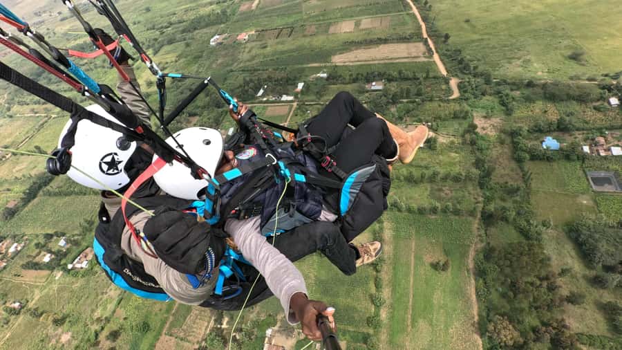 Tandem Paragliding with Free GoPro Footage from Nairobi - The motorcycle ride to take-off