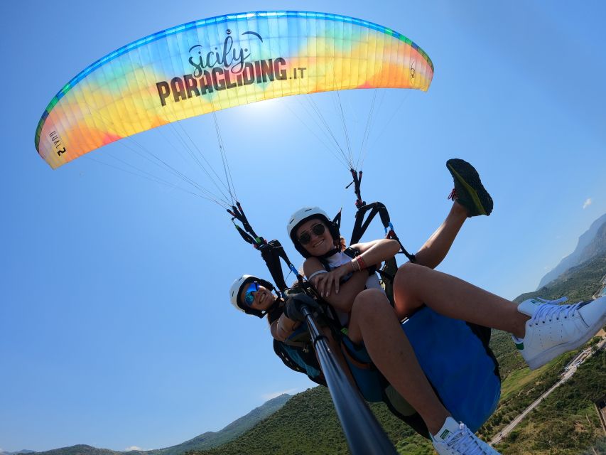 Taormina: Paragliding Tour with Instructor and GoPro Video - From Letojanni to the Takeoff Point