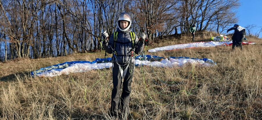 Transylvania Targu-Mures: Paraglider pilot for a day - Takeoff practice and the first small flights