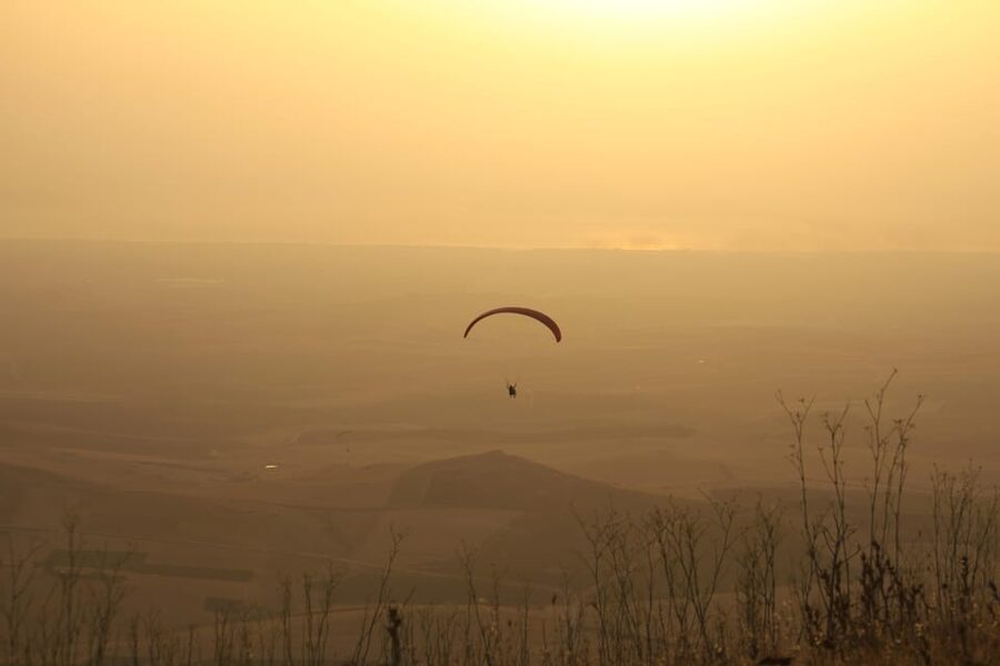 Trapani: Paragliding flight with GoPro photos and videos - The Zingaro Reserve and Mediterranean Views