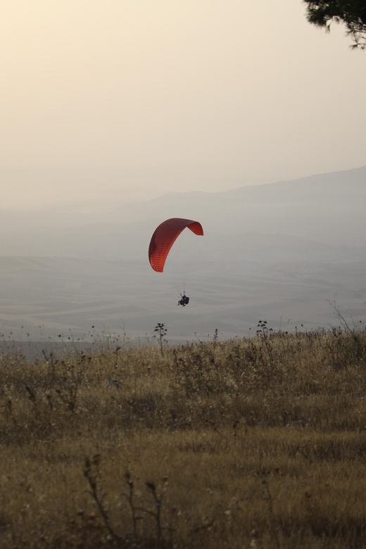 Trapani: Paragliding flight with GoPro photos and videos - Getting Back After Landing