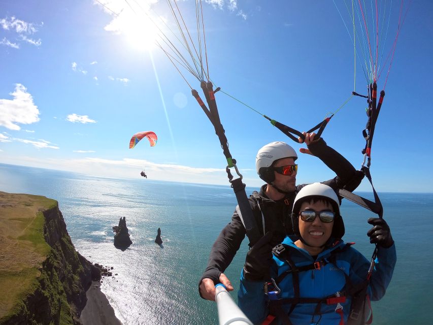Vík: Paragliding Tandem Flight - The short drive and Vík photo stop