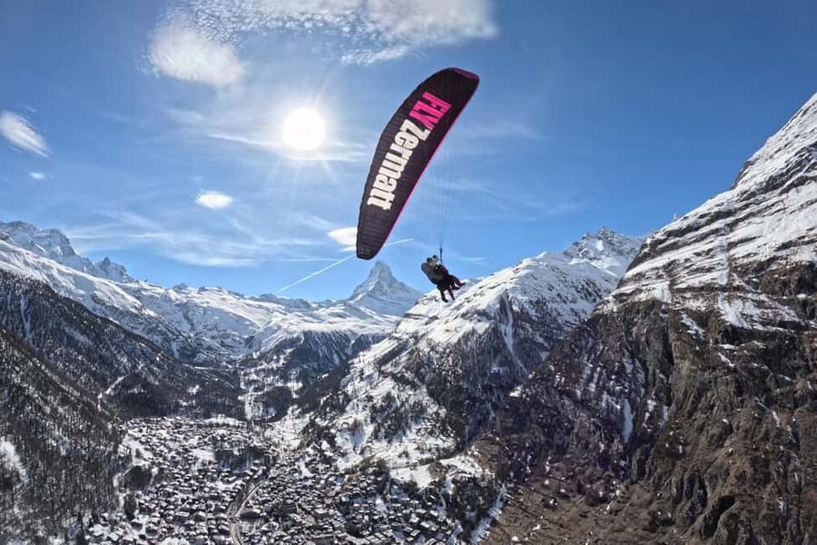 Zermatt: Paragliding Passenger Flight with Matterhorn Views - Riding uphill to Rothorn or Gornergrat