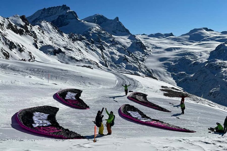 Zermatt: Paragliding Passenger Flight with Matterhorn Views - The safety briefing and takeoff